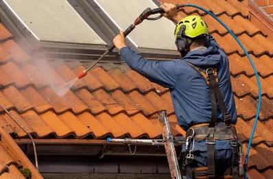 Démoussage et hydrofuge de toiture à Saudron